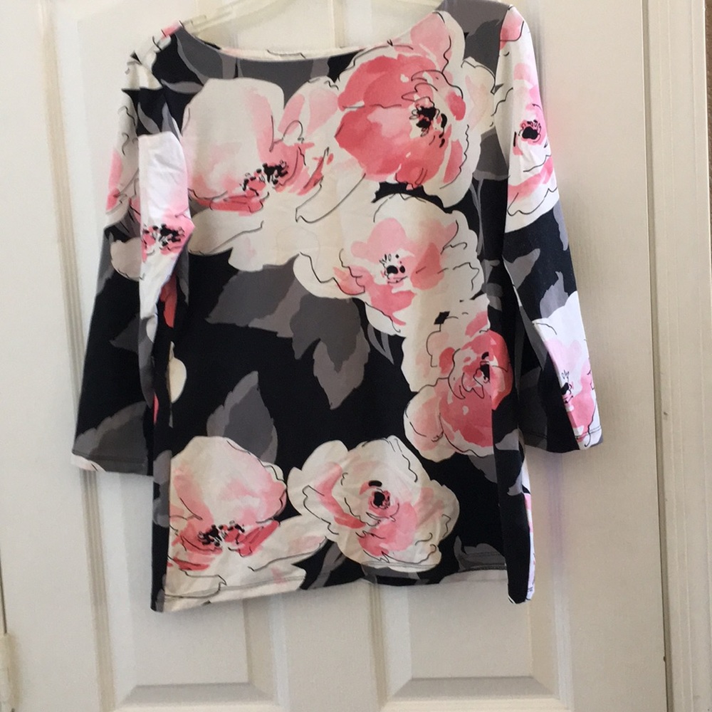 FINAL MARKDOWN Ladies charter club top medium 3/4 sleeves